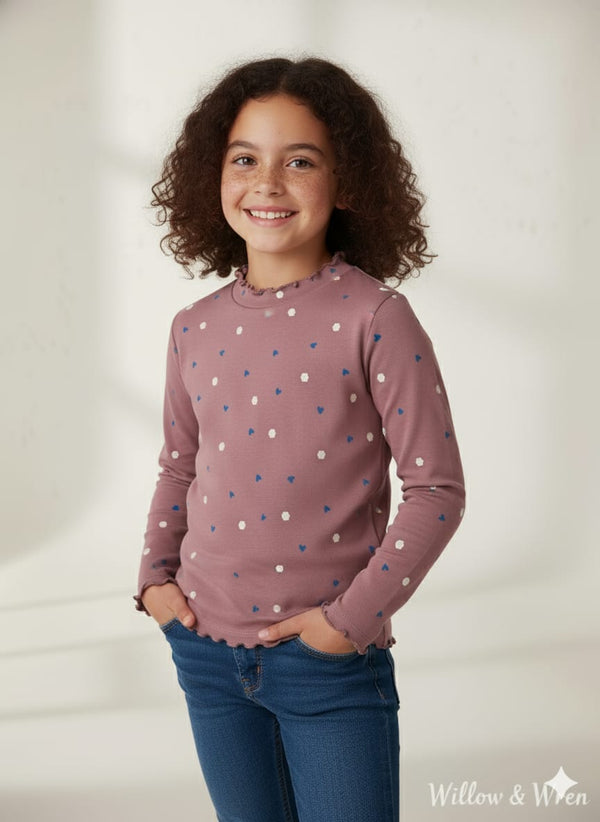 Prenatal Girls Full Sleeve T-Shirt – Soft Cotton Winter Wear for Baby Girls | Stylish & Comfortable Kids Top in Pakistan